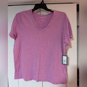 Women's Short Sleeve Relaxed Fit V-Neck T-Shirt - Universal Thread Violet 1X